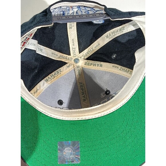 Vintage Georgetown Hoyas Snapback Hat Navy Blue Embroidered Adjustable Cap - Picture 7 of 9